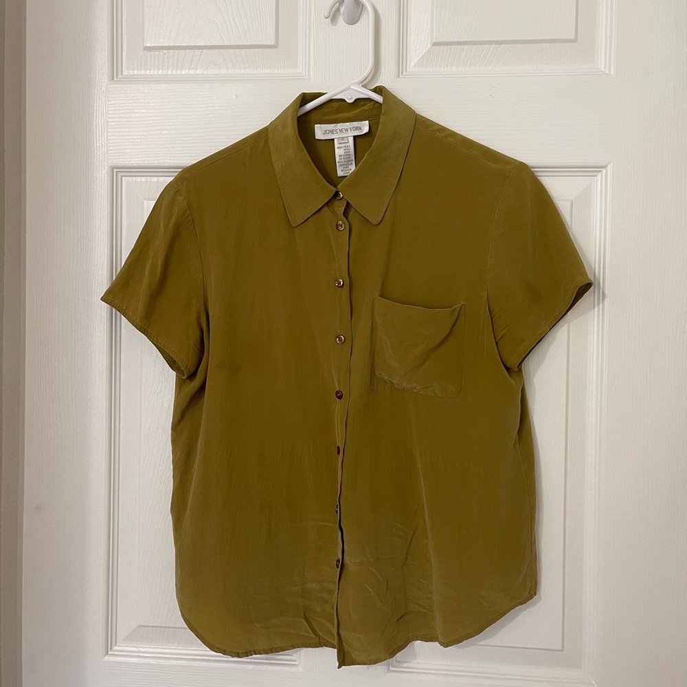 Jones New York Vintage Blouse, 100% Silk